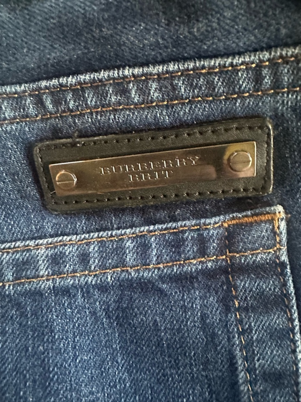 Burberry Brit Cavendish Straight Leg Jeans Dark Wash Size 36 Excellent Condition - Picture 5 of 8